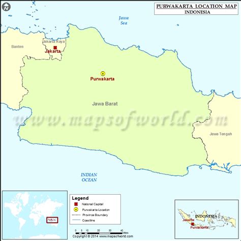 Where Is Purwakarta Location Of Purwakarta In Indonesia Map