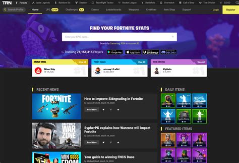 The fortnite api used is permanently down, and thus this website does not work. Fortnite Tracker: The Best Fortnite Stats Tracker Out ...