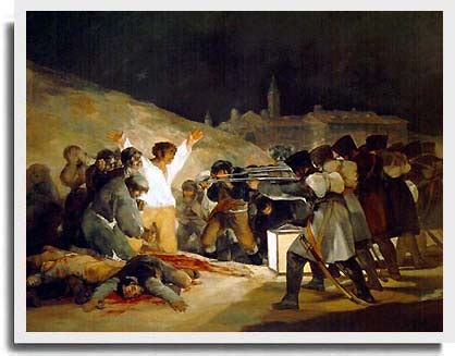 Se trata de una pintura del pintor aragonés francisco goya y lucientes, titulada el tres de mayo de 1808 o los fusilamientos de la moncloa. This Might Be Fun: Post A Link To Your Favorite Work Of ...