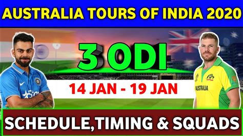 India vs australia full schedule: Ind Vs Aus Jan 2020 Schedule - Shaer Blog