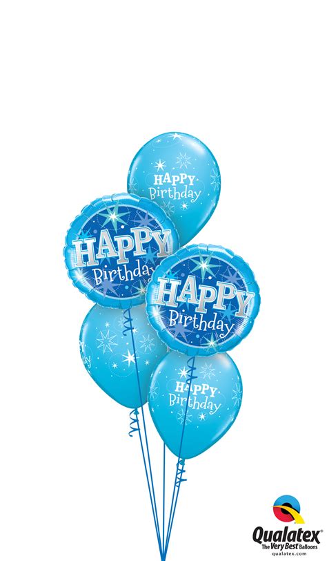With the birthday balloon delivery services, alter ego can send balloons to your family or friends confronting the world. Childrens Birthday Blue Sparkle Classic