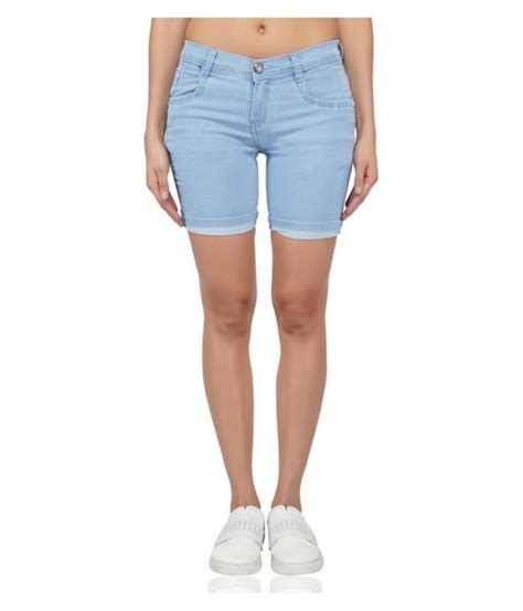 Buy Luxsis Denim Hot Pants Blue Online At Best Prices In India Snapdeal