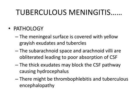 Ppt Tuberculous Meningitis Powerpoint Presentation Free Download