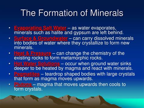 Ppt Chapter 3minerals Of The Earths Crust Powerpoint Presentation