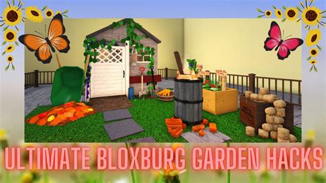Bloxburg Shed Garden Backyard Ideas Hacksbuild Roblox Youtube