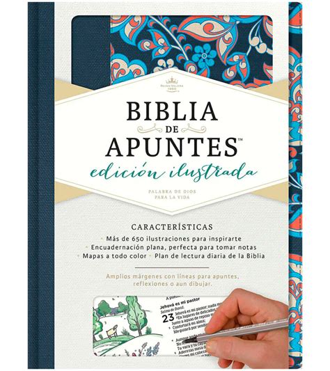 Biblia De Apuntes Rvr Edicion Ilustrada Tapa Tela En Rosado