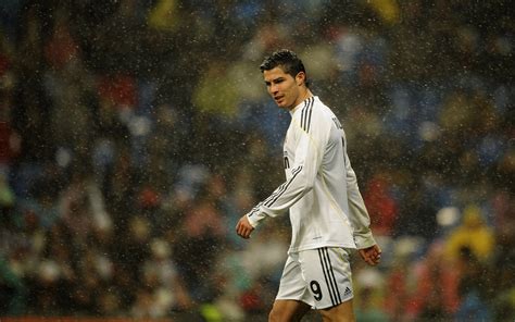 Free Wallpaper Of Sports Star Cristiano Ronaldo On The Pitch Free