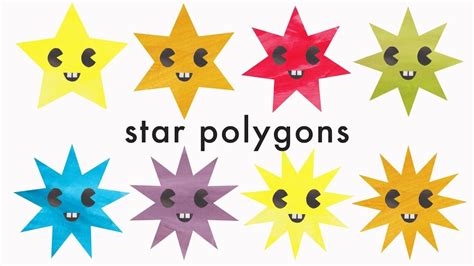 Learn Star Shape Names Star Polygons For Kids Up To 13 Sides