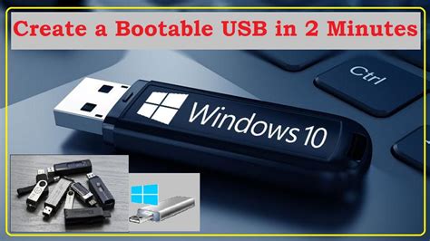 Create A Bootable Usb In Minutes Bootable Usb Youtube