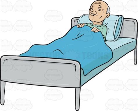 Old Man In Bed Clipart Bed Decor