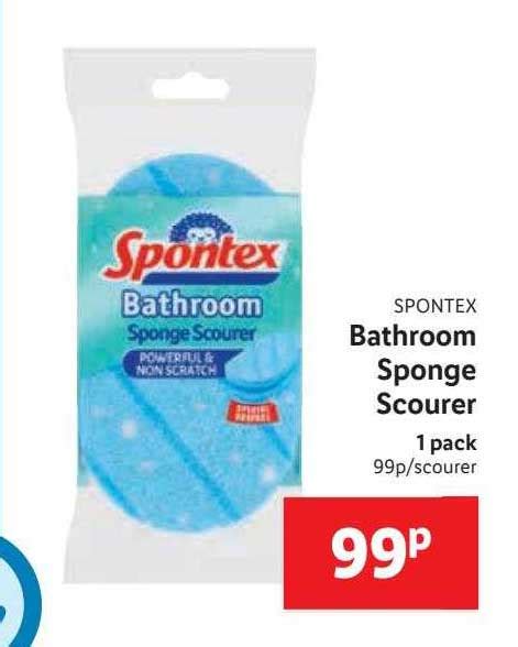 Spontex Bathroom Sponge Scourer Offer At Lidl