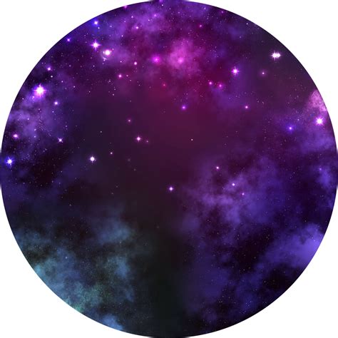 Galaxy Circle Space Aesthetic Sticker By Dexhornet