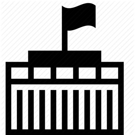 Ready to be used in web design, mobile apps and presentations. Building, flag, government, state icon