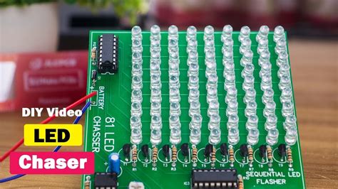 How To Make Led Chaser 81 Led Chaser Diy Video With Pcb Jlcpcb