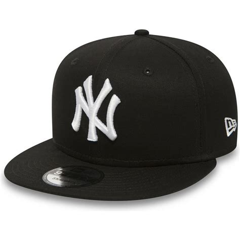 New Era Flat Brim 9fifty White On Black New York Yankees