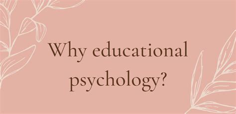 Importance Of Educational Psychology