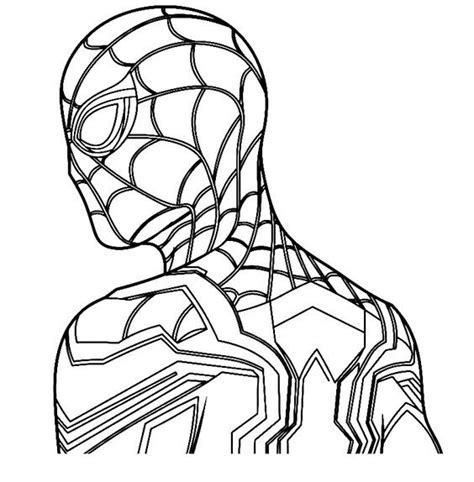 Mẫu hình tô màu người nhện Spider Man đẹp nhất tặng các bé Họa Mi