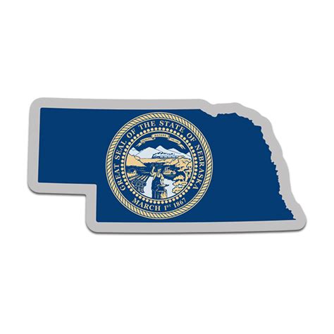 Nebraska State Shaped Flag Decal Ne Map Vinyl Sticker Rotten Remains