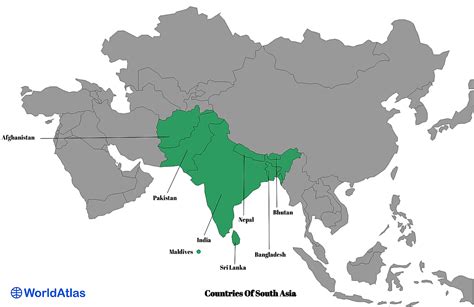 The Countries Of South Asia Worldatlas