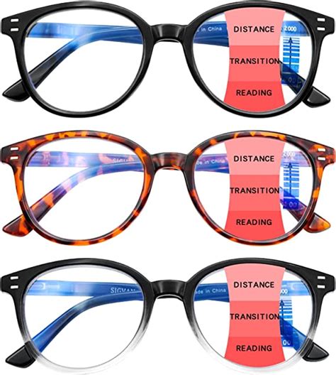 Amazon Com Sigvan Progressive Multifocus Reading Glasses Blue Light