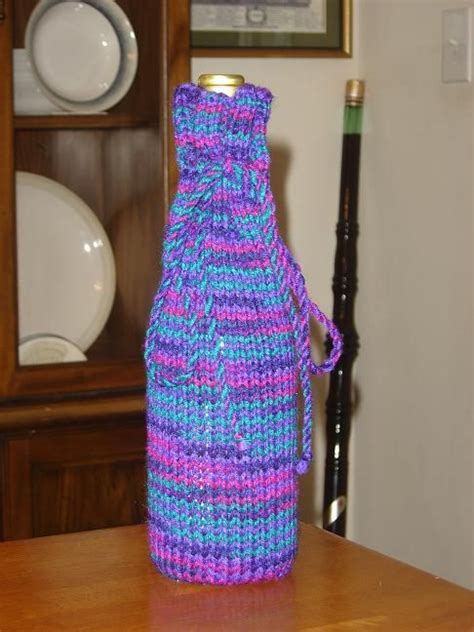 Free Pattern Wine Bottle Cozy My Sister Is Hosting Thanksgiving At Her House This Year So I