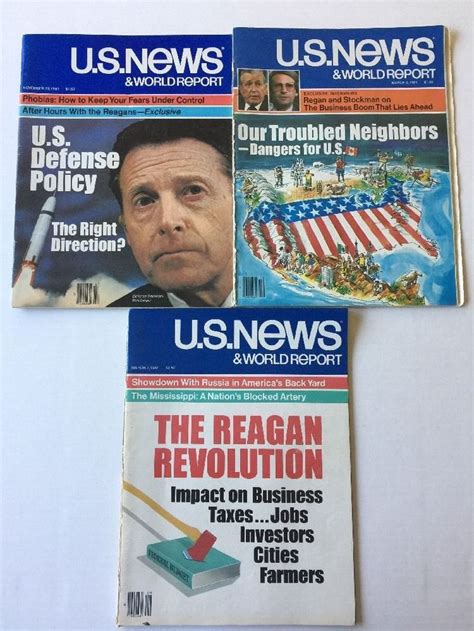 Us News And World Report Magazine 1981 Regan Stockman Weinberger Russia