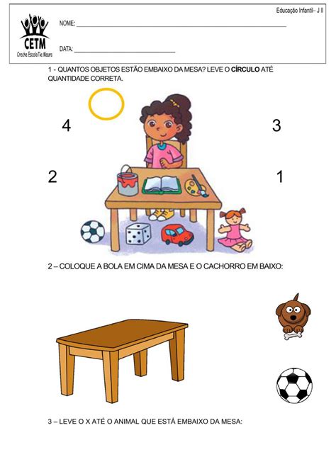 Atividades Em Cima Embaixo