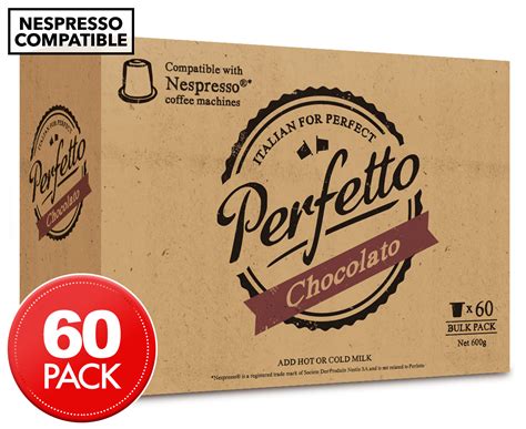 Coffee the way you like it! Perfetto Nespresso Compatible Hot Chocolate Capsules 60pk ...