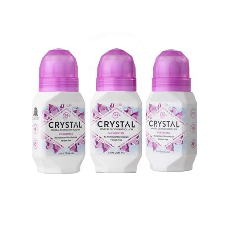 Crystal Unscented Natural Deodorant Aluminum Free Deodorant With 24