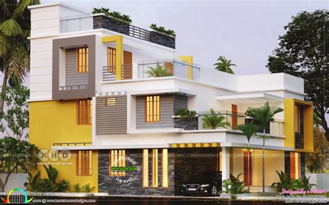 4 Bhk Architecture Home Design In Contemporary Style Kerala Home