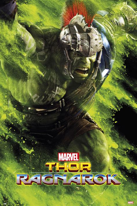 With the ragnarok threatening to destroy rune midgard, adventurers are needed to step up and battle against the forces of chaos. Ragnarok Thor 3 - Hulk - Green Dust - Poster - 61x91,5