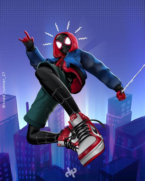Ultimate Spiderman Miles Morales Art