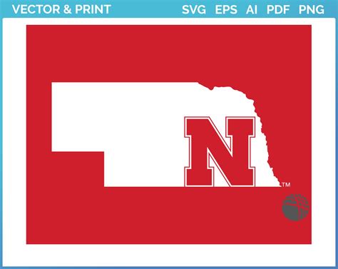 Nebraska Cornhuskers Alternate Logo 2016 College Sports Vector