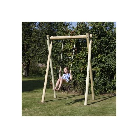 Langley Single Swing Frame With Heavy Duty Rubber Adult