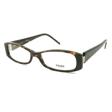 fendi women s eyeglasses ff597r 215 havana 50 14 135 full rim rectangle