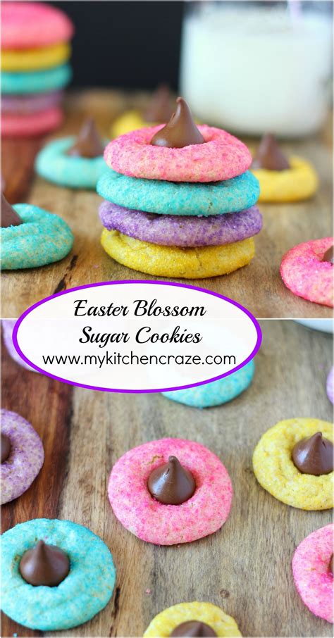 70+ easter desserts that are almost too adorable to eat. Easter Blossom Sugar Cookies ~ www.mykitchencraze.com ...