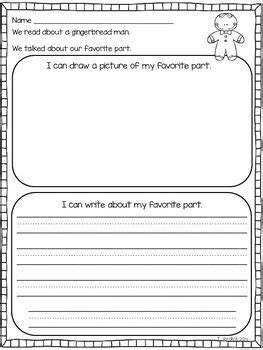 First grade reading games & activities. Gingerbread Man Activities by Tara Hardink - My First ...