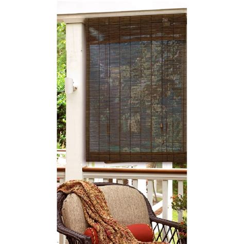 Matchstick Cocoa Bamboo Indooroutdoor Roll Up Blind 15304659