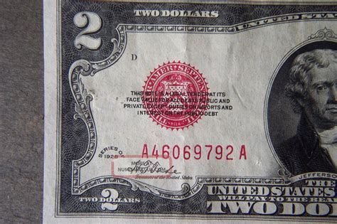 Rare First Year Of Issue Series Red Seal Dollar Bill Tate Mellon