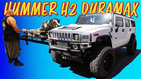 Insane Lifted Hummer H2 Gets A Duramax Conversion Youtube