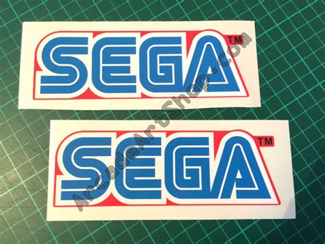 Sega Logo Decal Pair Red For F355 Outrun 2 Scud Race Etc 421 9749