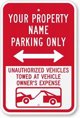Personalized Reserved Parking Signs Images