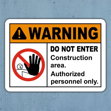 Construction Area Do Not Enter Sign Get 10 Off Now