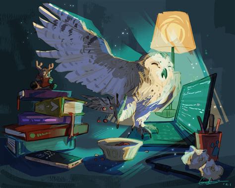 Night Owls Illustrations By Me Rimaginarycharacters