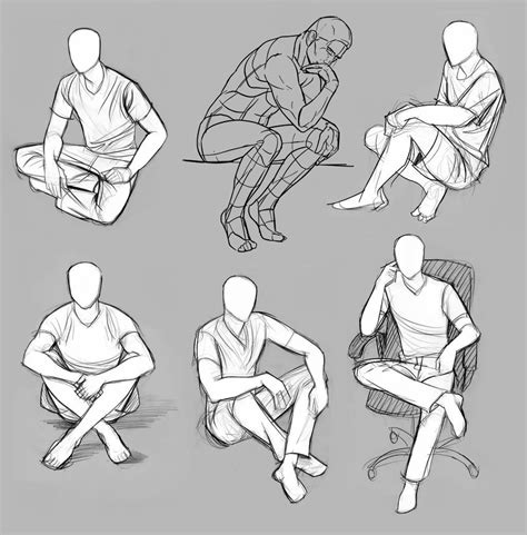 Sketches Of People Sitting