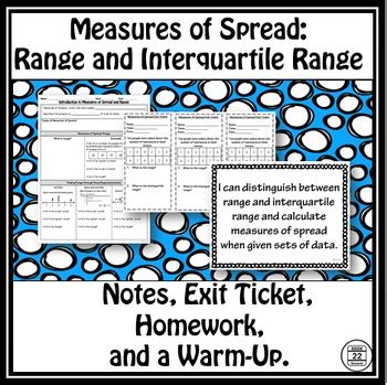 Interquartile range, or iqr, describes the spread or variability of a data set. Interquartile Range and Range by Route 22 Educational ...