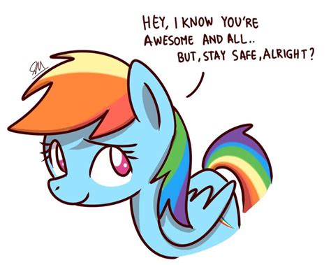 An Image Of A Rainbow Pony Saying Hey I Know Youre Awesome And All