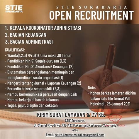 Cara melamar kerja di bank. Lowongan Kerja Lembaga Pendidikan di Solo Archives - INFO LOKER SOLO