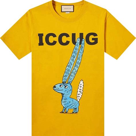 Buy Gucci T Shirt With Iccug Animal Print By Freya Hartas Zest