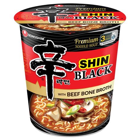 Nongshim Shin Black Spicy Beef Bone Broth Ramyun Premium Ramen Noodle